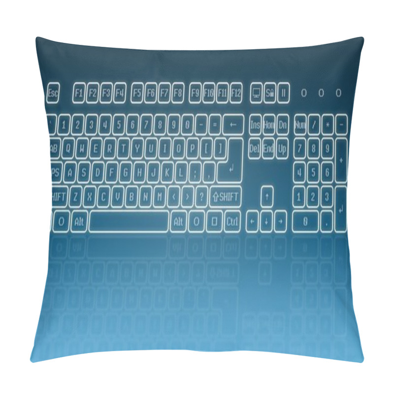 Personality  Glowing Touch Screen Keyboard Pillow Covers