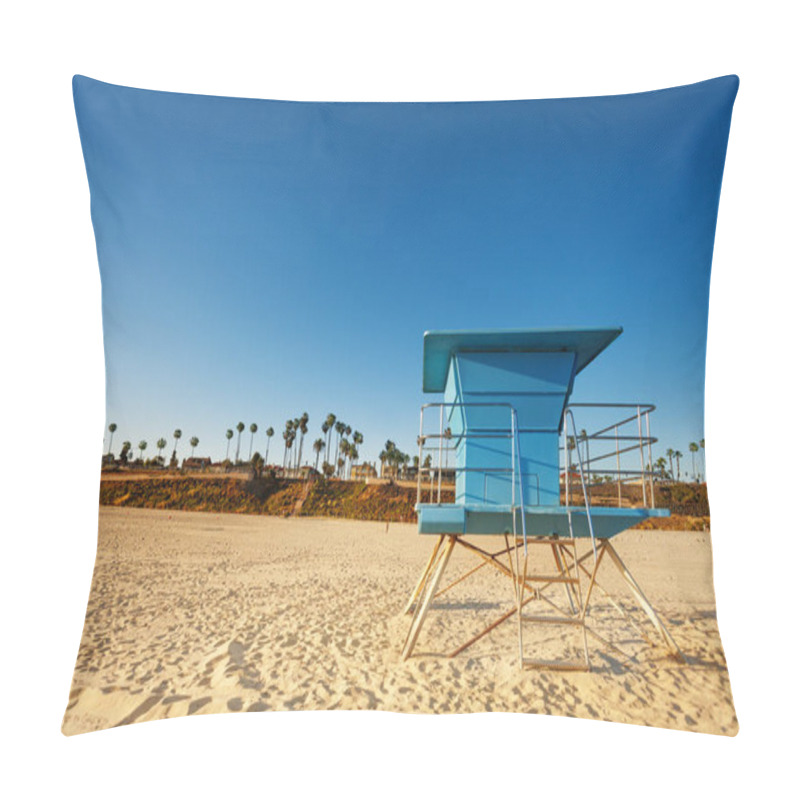 Personality  Closed Blue Lifeguard Tower Pillow Covers