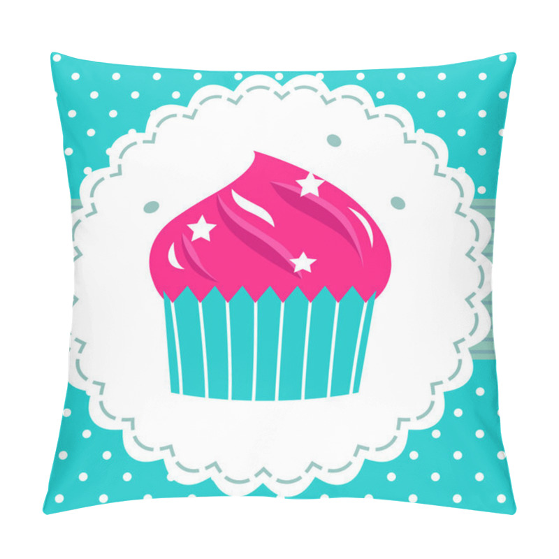 Personality  Retro Party Cupcake Template Pillow Covers