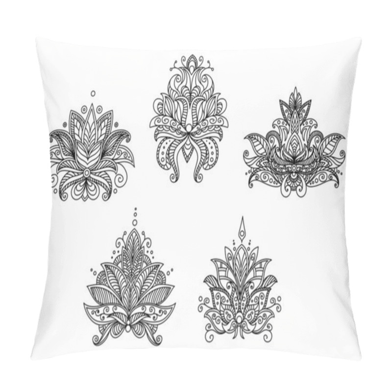 Personality  Turkish, Indian And Persian Paisley Floral Motifs Pillow Covers