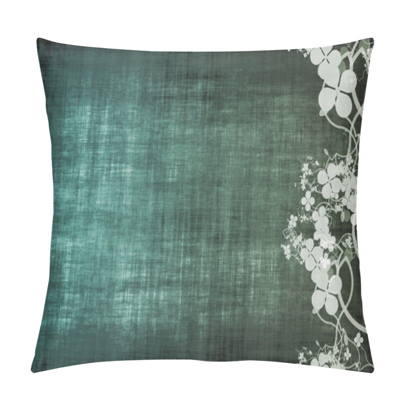 Personality  A Grunge Parchment Floral Background Pillow Covers