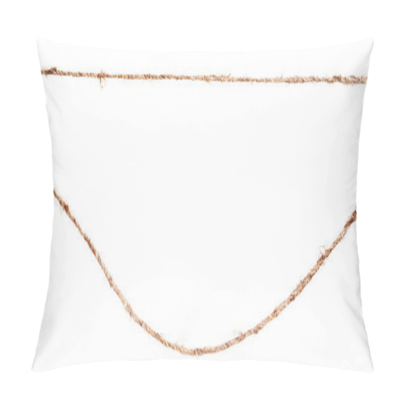 Personality  Close Up Of Rope Part Isolated On White Background Pillow Covers