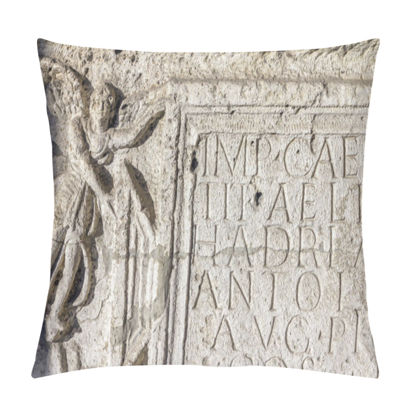 Personality  Ancient Script In Aquincum Pillow Covers