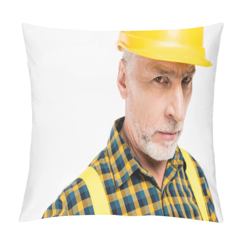 Personality  Workman In Hard Hat Pillow Covers