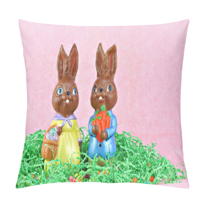 Personality  Mr. And Mrs. Easter Bunny Pillow Covers