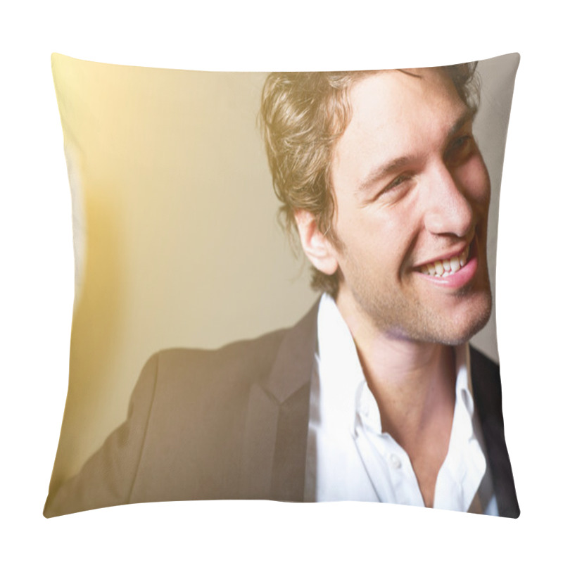 Personality  Portrait Of An Attractive Young Man Pillow Covers