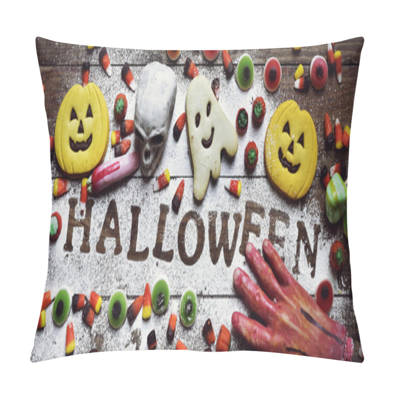 Personality  Candies, Cookies And Word Halloween Pillow Covers