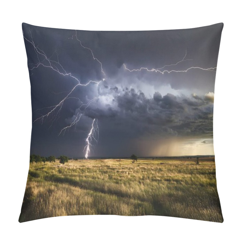 Personality  A Stormy Sky With Lightning Pillow Covers