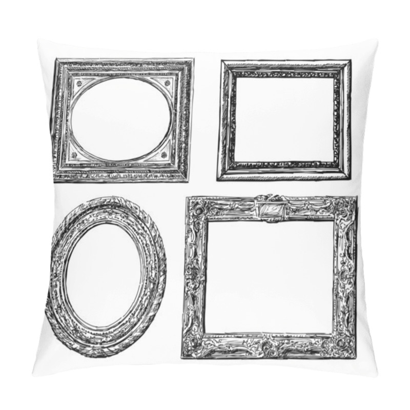 Personality  Old Decorative Frames Pillow Covers