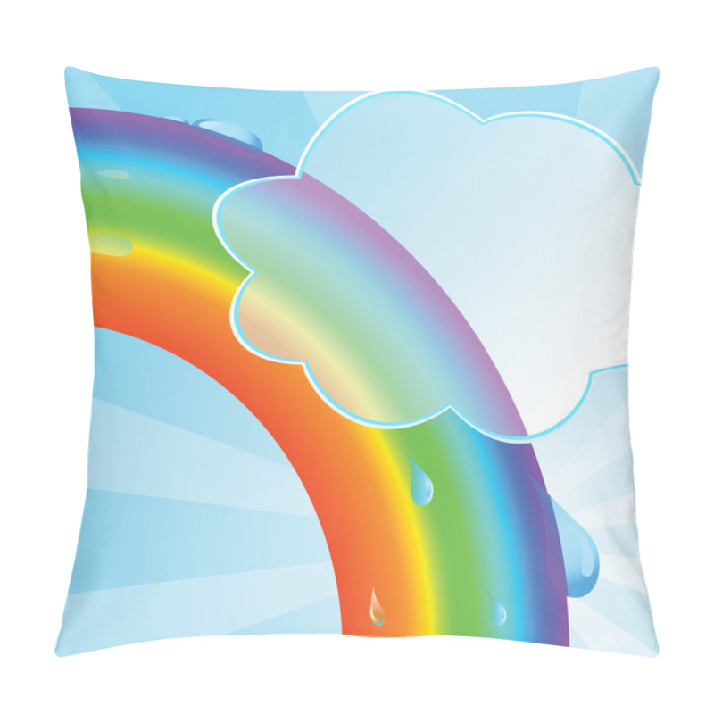 Personality  Ecological Background With A Rainbow Pillow Covers