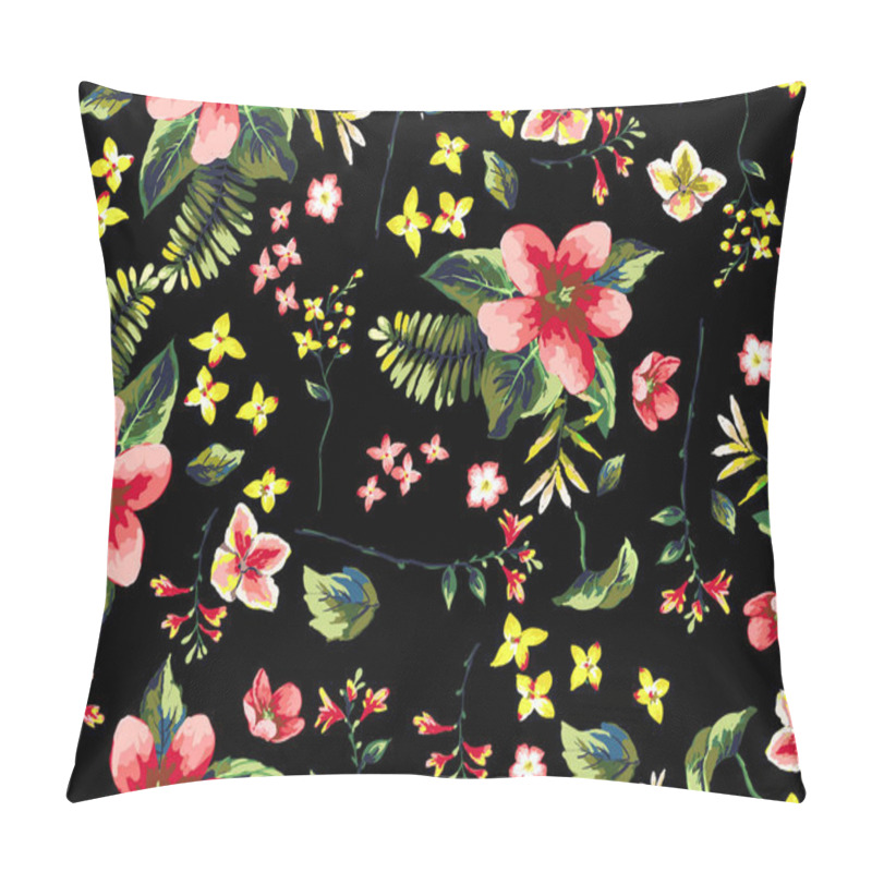 Personality   Tropical Flowers With Branches Pattern Pillow Covers