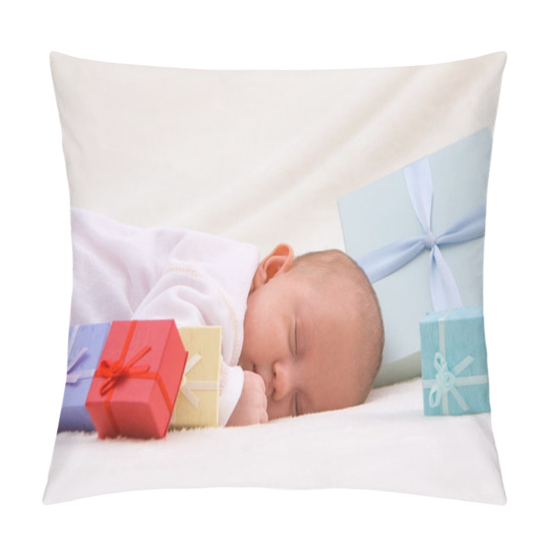 Personality  Baby Sleeping By Gift Boxes Pillow Covers