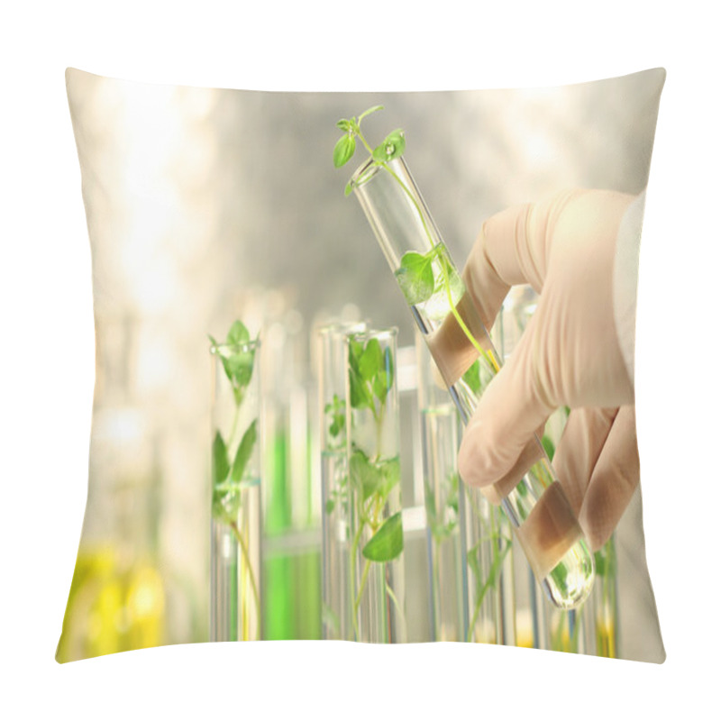 Personality  Small Plants In Test Tubes Pillow Covers