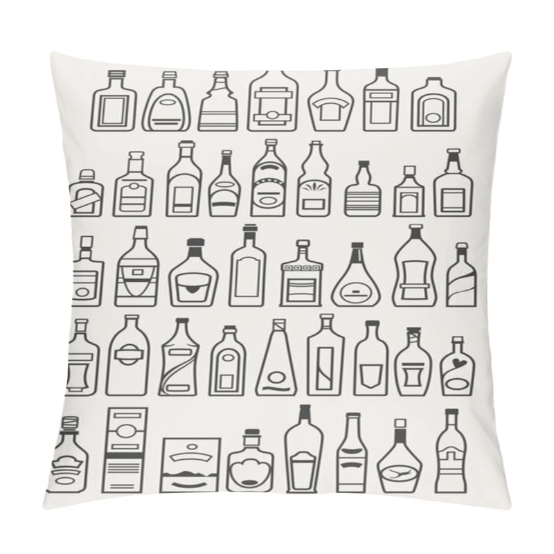 Personality  Alcohol, Drinks, Beverage Icons Pillow Covers