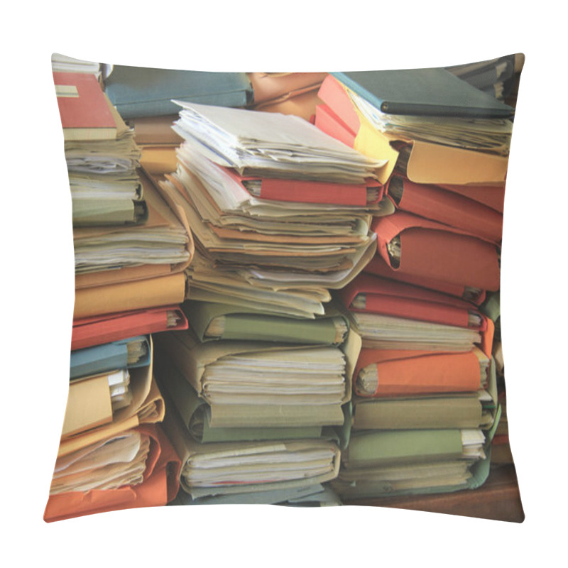 Personality  Stacked Files Pillow Covers