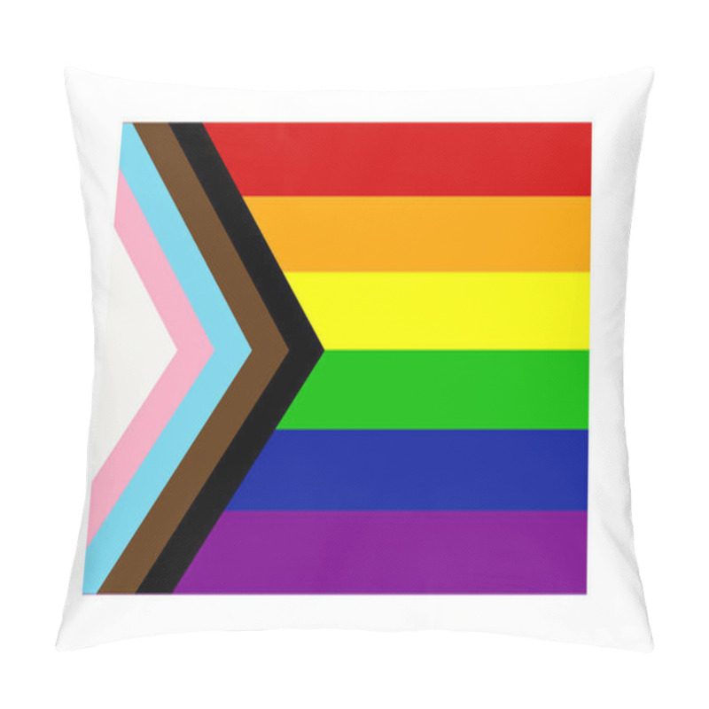 Personality  New LGBTQ Rights Pride Flag. Progressive Pride Flag Pillow Covers