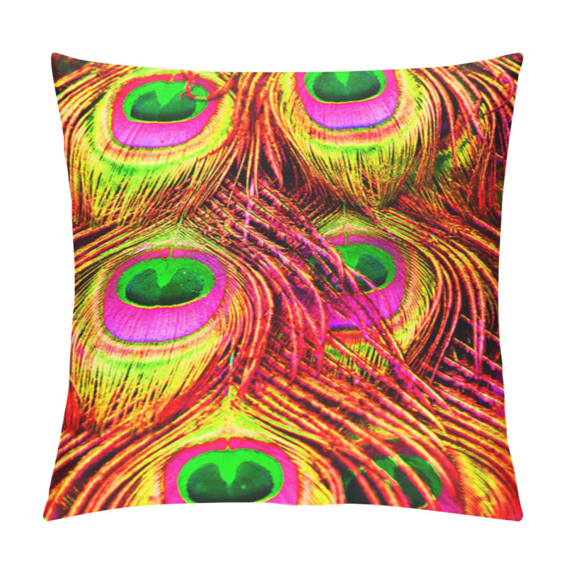 Personality  Beautiful Exotic Peacock Feathers Pillow Covers