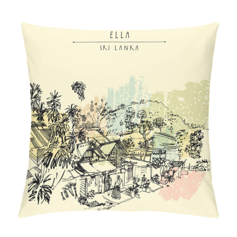 Personality  Street In Ella Village, Sri Lanka Pillow Covers