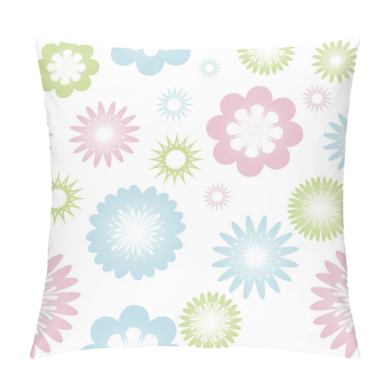 Personality  Seamless Tender Pattern With Flowers Isolated On White Background Pillow Covers