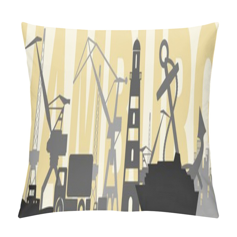 Personality  Commercial Seaport Abstraction Pillow Covers