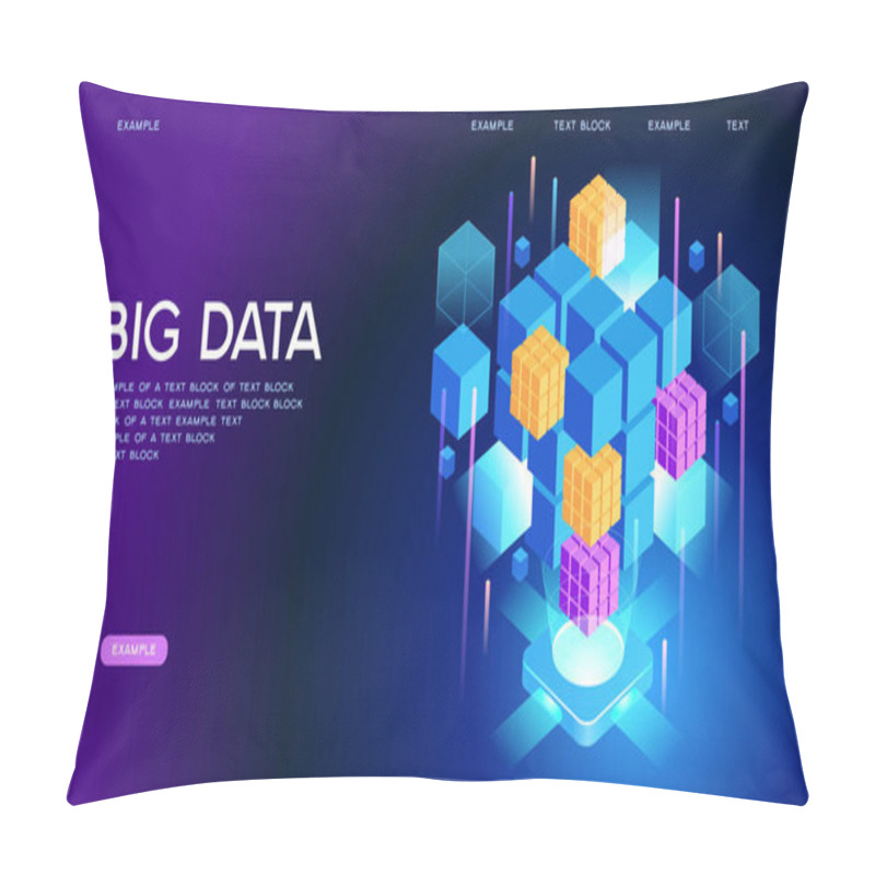 Personality  Big Data Web Banner Pillow Covers