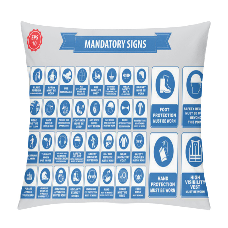 Personality  Mandatory Signs Collection Pillow Covers