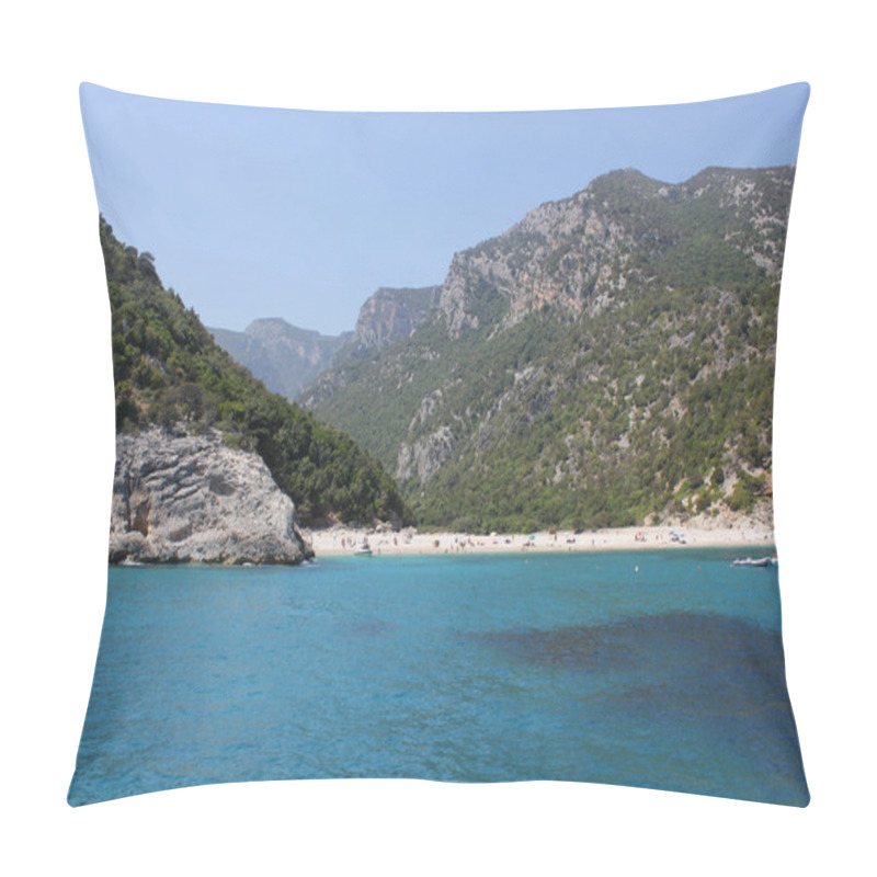 Personality  Cala Luna Beach From The Sea Side - National Park Of The Gulf Of Orosei And Gennargentu Pillow Covers