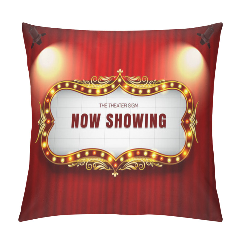 Personality  Theater Sign On Curtain Pillow Covers