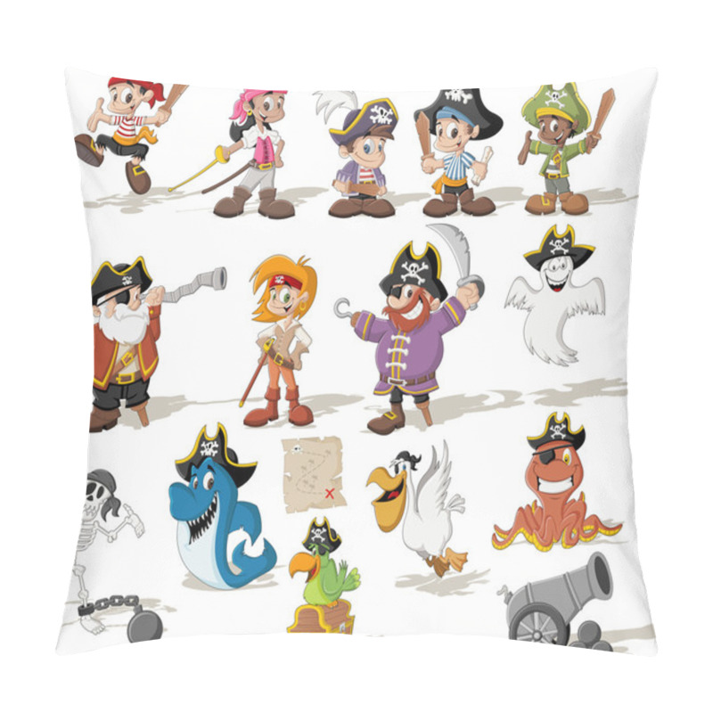 Personality  Cartoon Pirates Pillow Covers