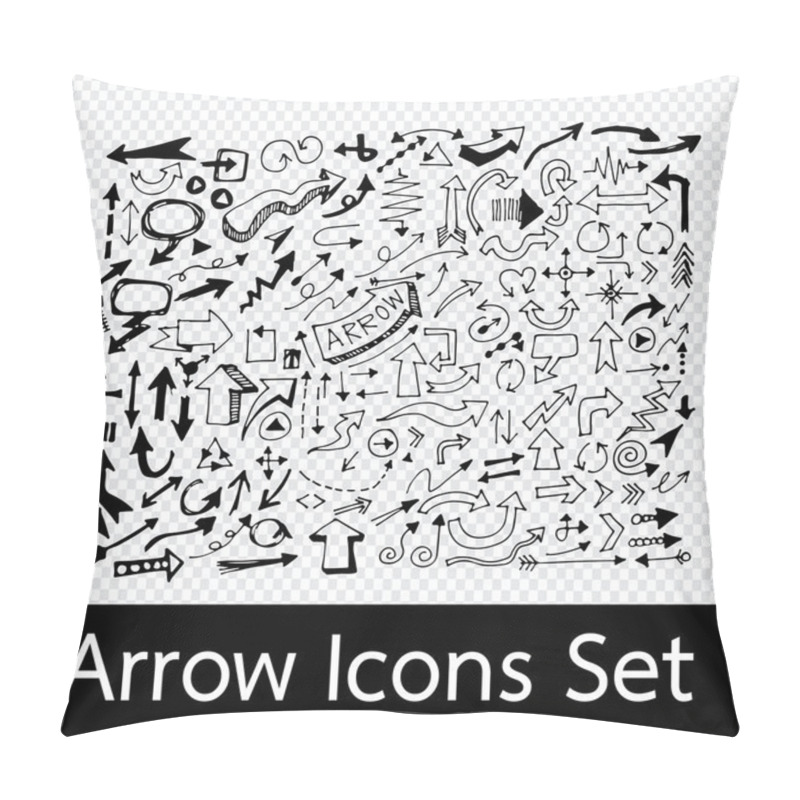 Personality  Hand Drawn Arrow Icons Pillow Covers