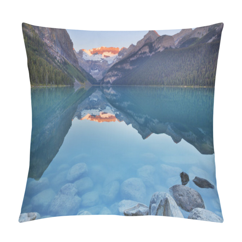 Personality  Lake Louise, Banff National Park, Canada At Sunrise Pillow Covers