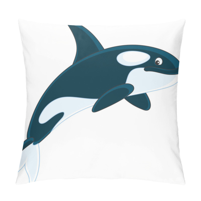 Personality  Killer Whale Swimming Pillow Covers