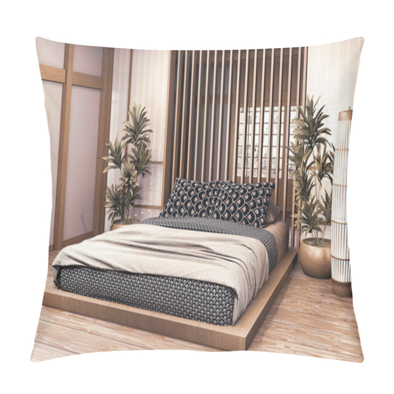 Personality  Luxury Modern Japanese Style Bedroom Mock Up, Designing The Most Pillow Covers