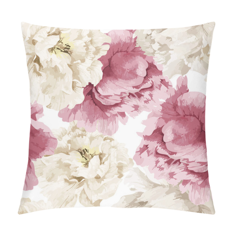 Personality  Floral Pattern With Peony Pillow Covers