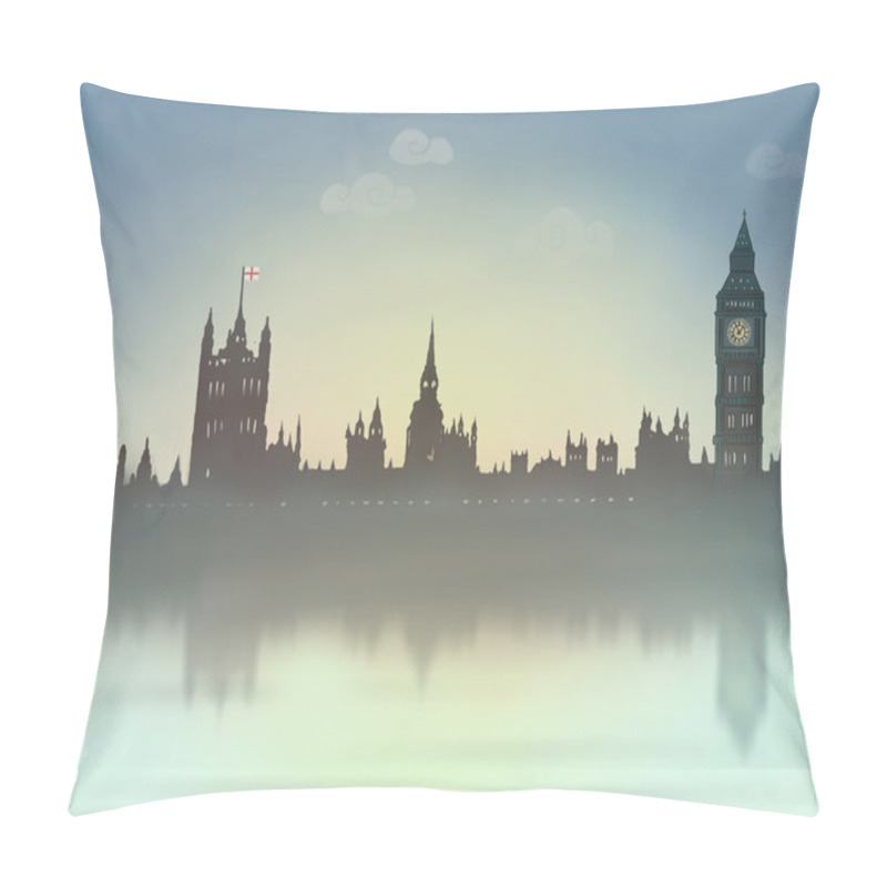 Personality  London. Еvening \ Morning View. Skyline Pillow Covers