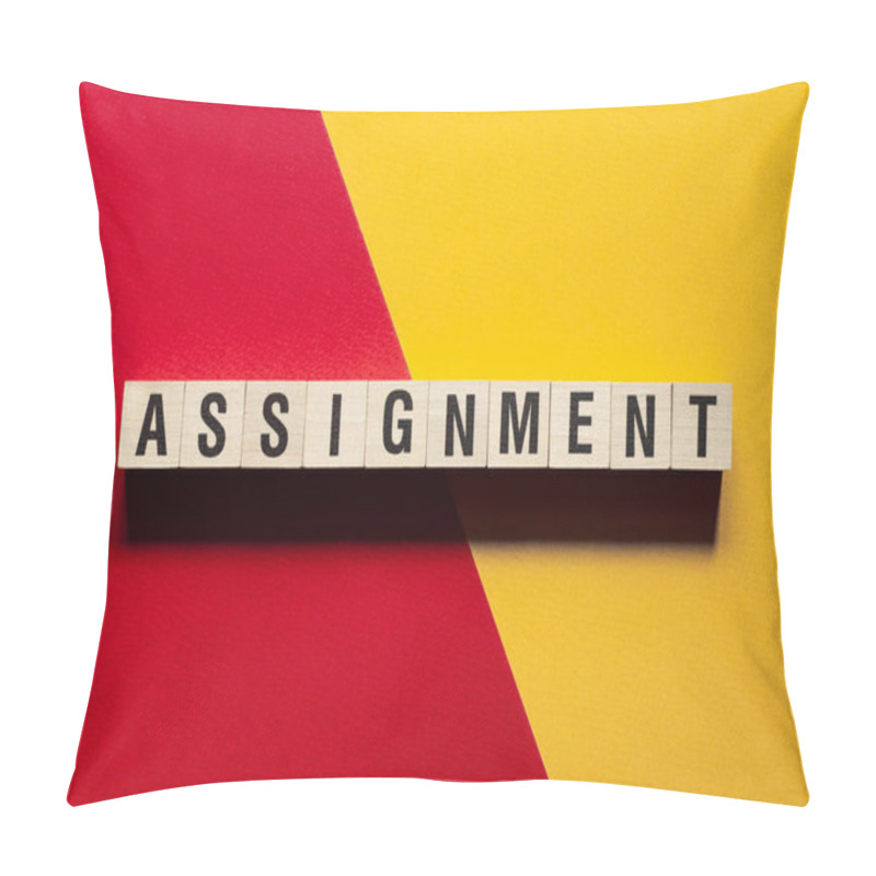 Personality  Assignment - Word Concept On Cubes, Text, Letters Pillow Covers