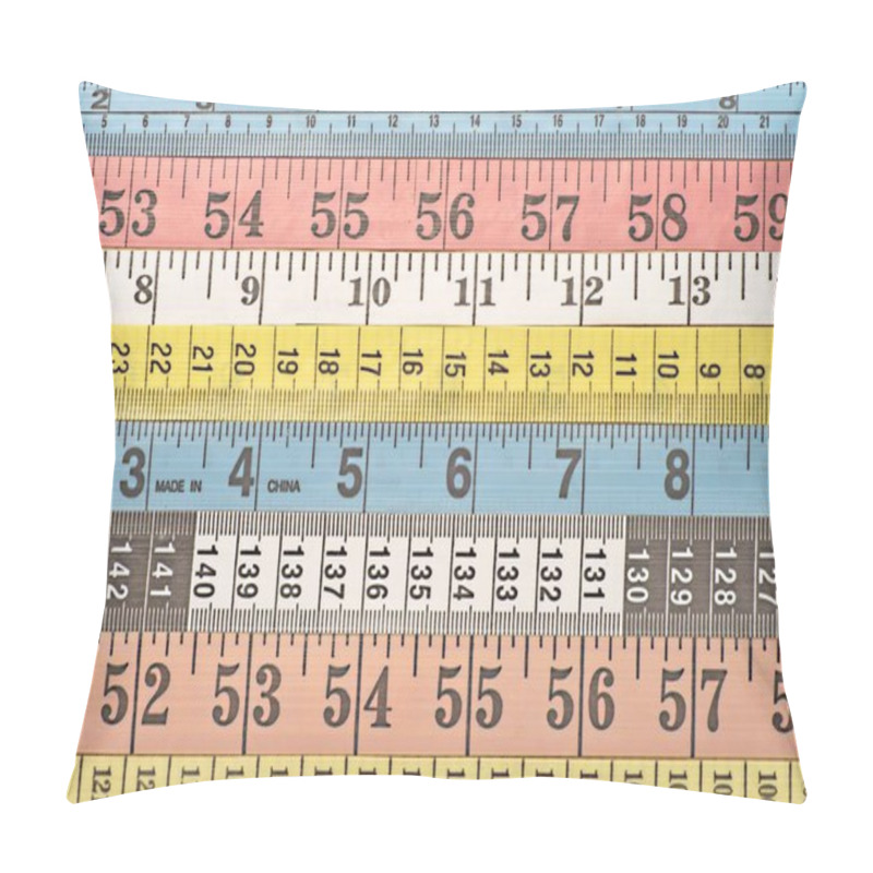 Personality  Various Colourful Measuring Tapes Pillow Covers