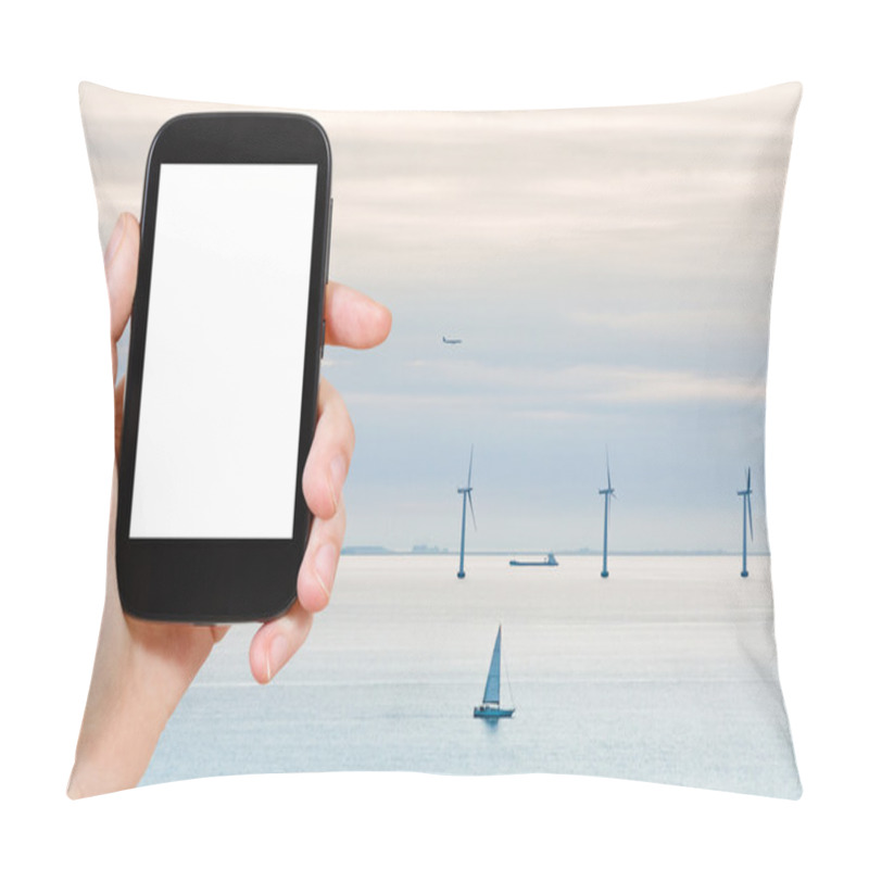 Personality  Photo Offshore Wind Farm Near Copenhagen, Denmark Pillow Covers