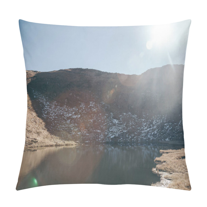 Personality  Beautiful Nesamovyte Lake In Carpathian Mountains, Ukraine Pillow Covers