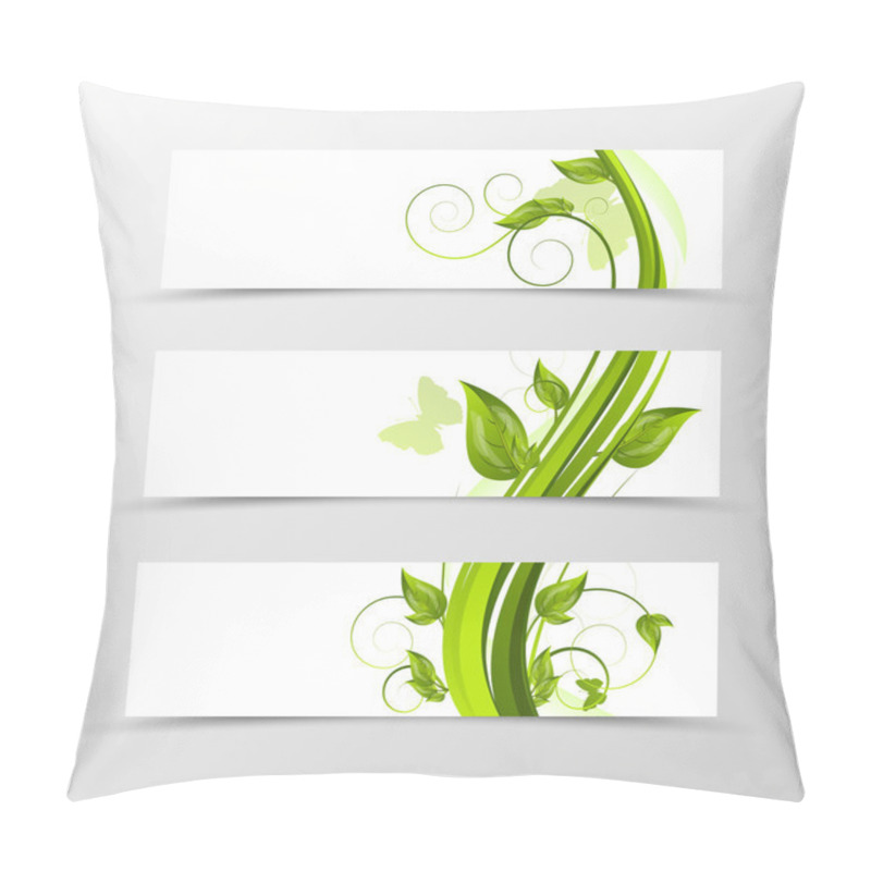 Personality  Set Of Header Banner Natural Design Pillow Covers