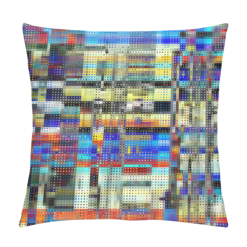 Personality  Vector Image With Imitation Of Grunge Datamoshing Texture. Pillow Covers