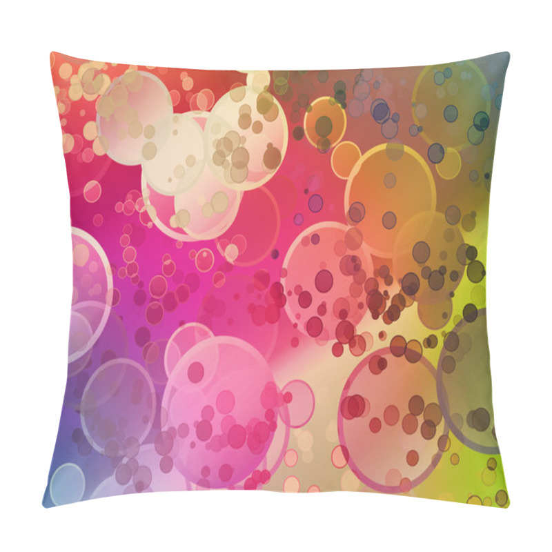 Personality  Bright Pastel Bubble Mix Pillow Covers