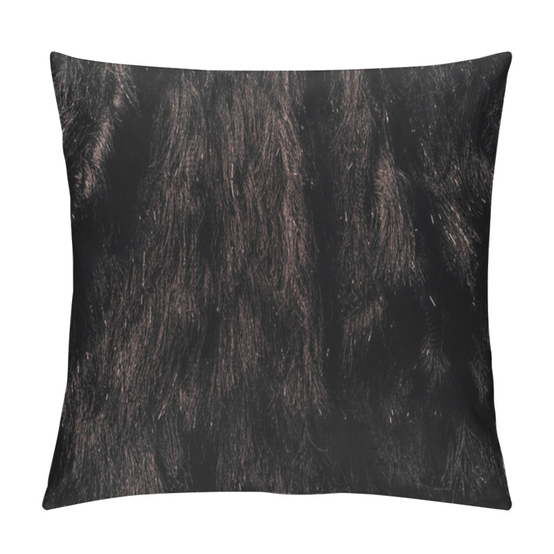 Personality  Top View Of Brown Furry Textile As Background  Pillow Covers