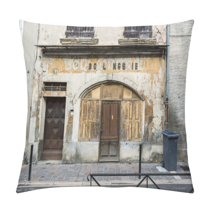 Personality  Old French Boulangerie In Small City Pillow Covers