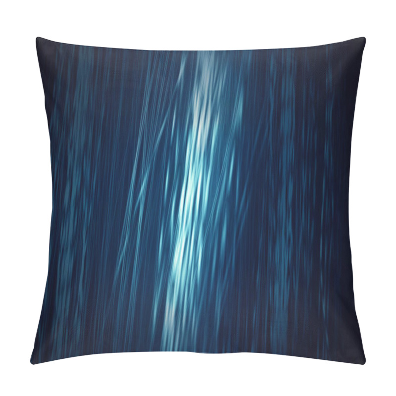 Personality  Abstract Background. Motion Blue Vertical Lines Background Pillow Covers