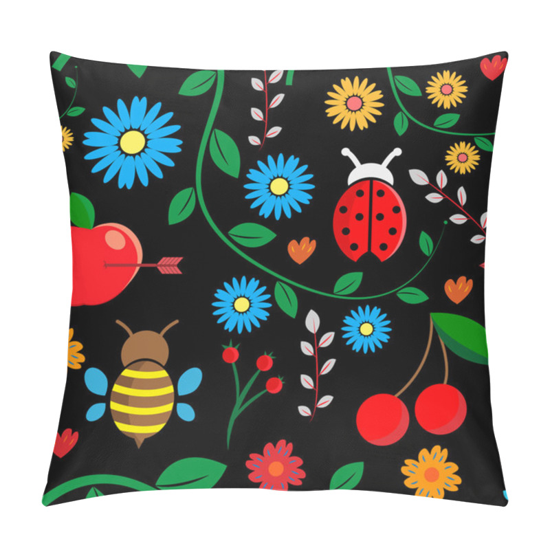 Personality  Seamless Autumn Floral Pattern Pillow Covers