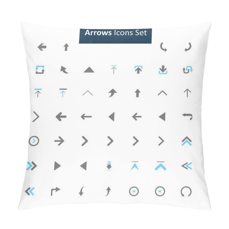 Personality  Arrows Icon Set Pillow Covers