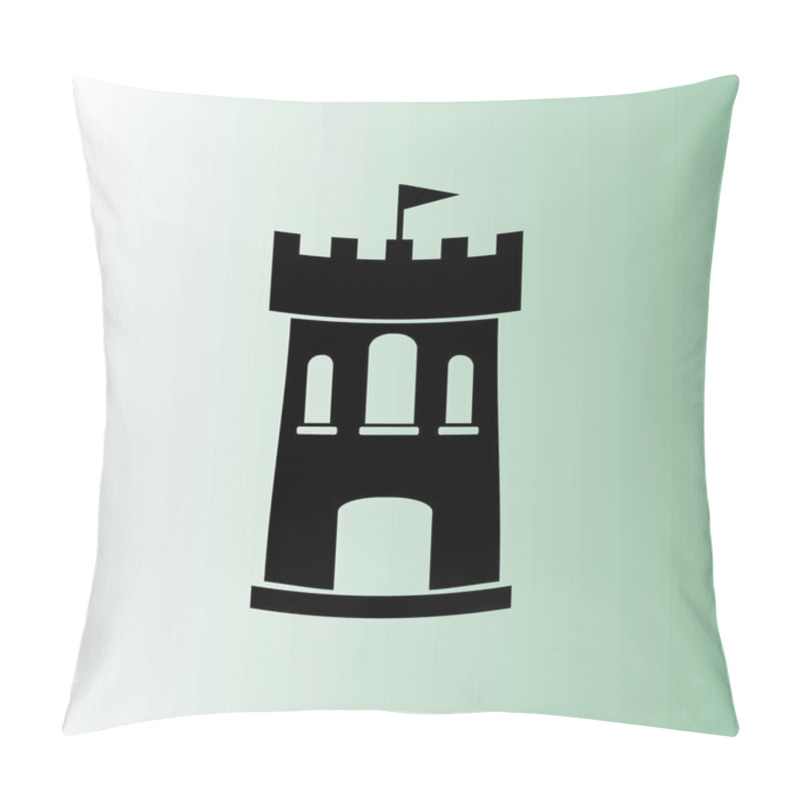 Personality  Castle Simple Vector Icon Pillow Covers