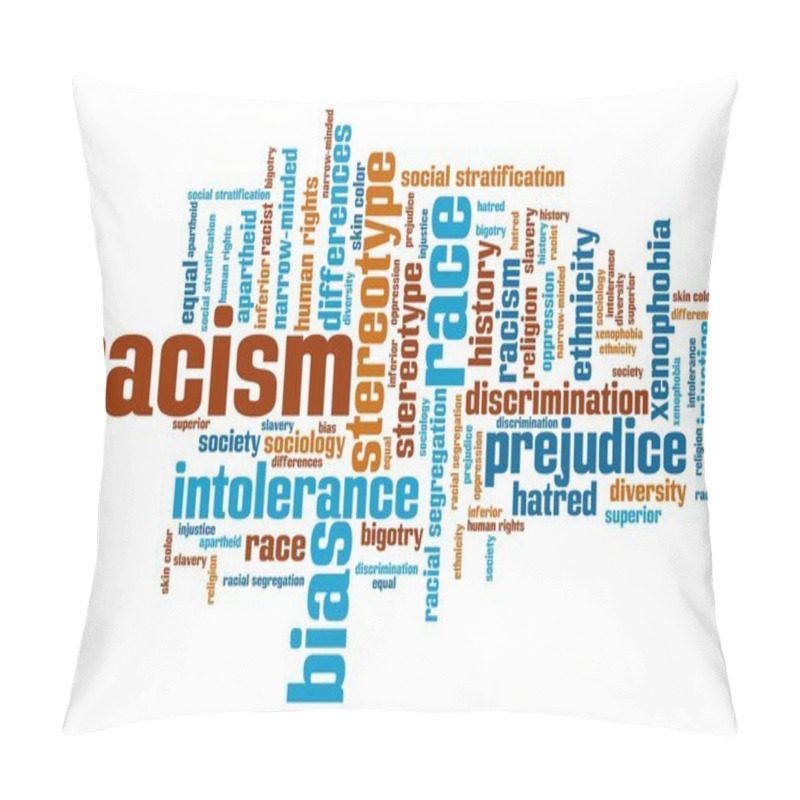 Personality  Racism Word Cloud Pillow Covers