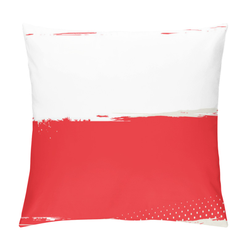 Personality  Grunge Flag Of Poland Pillow Covers